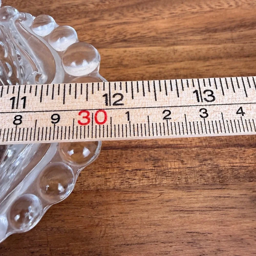 Vintage Duncan Miller Clear Hobnail Glass Divided Relish Dish Serving Tray